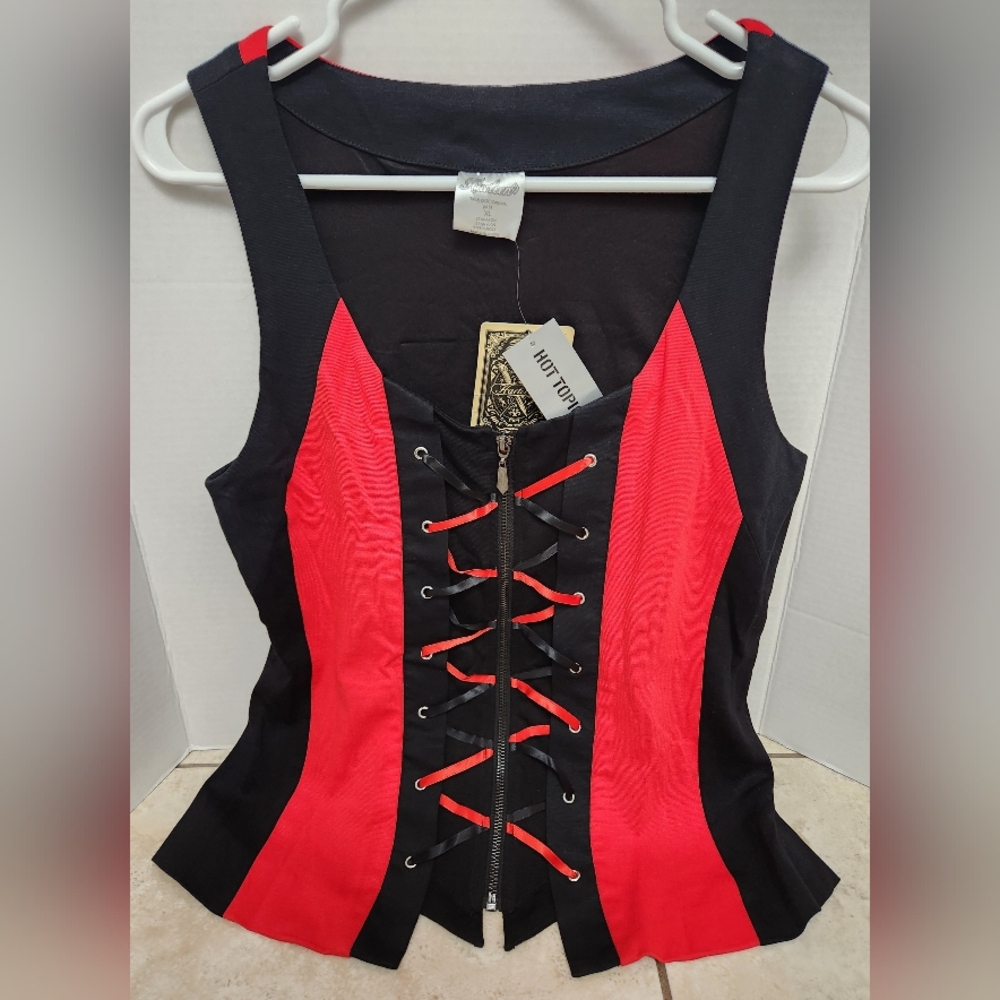 Harley Quinn Zippered Top